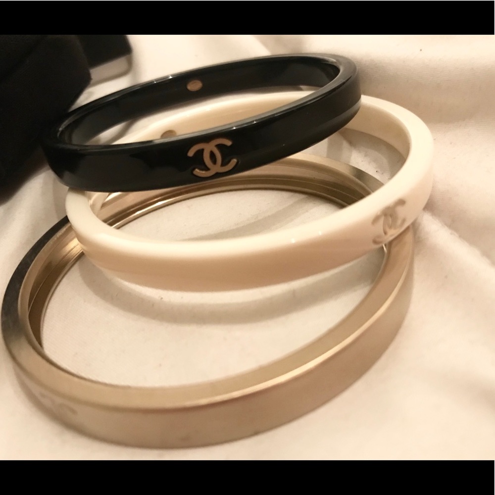 CHANEL bangles - set of three bracelets